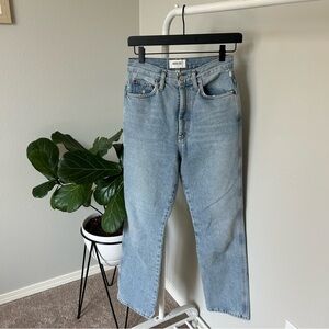 Agolde Pinch Waist High Rise Kick in Riptide